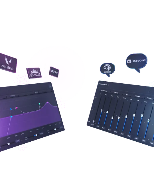 Sonar's Parametric and Graphic Equalizer settings.